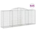 Pikkukuva 1 / 6: vidaXL Kaarevat kivikorit 25 kpl 300x50x120/140 cm galvanoitu rauta