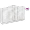 Pikkukuva 1 / 6: vidaXL Kaarevat kivikorit 13 kpl 300x50x160/180 cm galvanoitu rauta