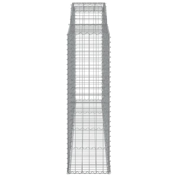 vidaXL Kaarevat kivikorit 7 kpl 300x50x160/180 cm galvanoitu rauta