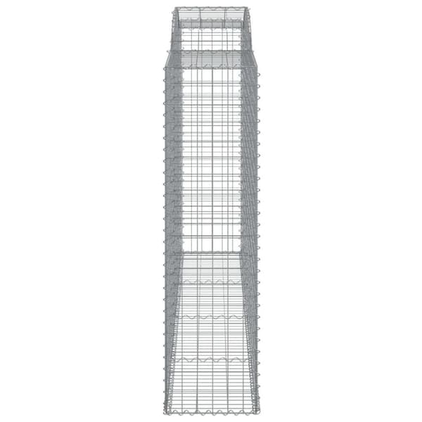 vidaXL Kaarevat kivikorit 4 kpl 300x50x180/200 cm galvanoitu rauta