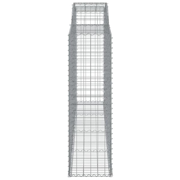 vidaXL Kaarevat kivikorit 9 kpl 300x50x160/180 cm galvanoitu rauta
