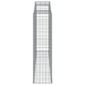 Miniatyrbillede 5 af 6: vidaXL buede gabionkurve 15 stk. 300x50x180/200 cm galvaniseret jern