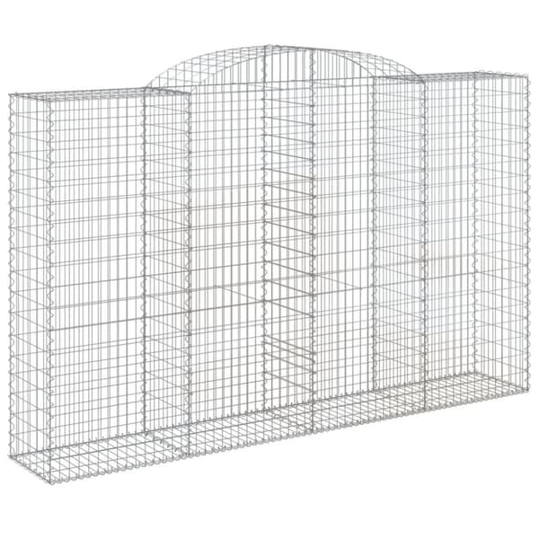 vidaXL Kaarevat kivikorit 13 kpl 300x50x180/200 cm galvanoitu rauta