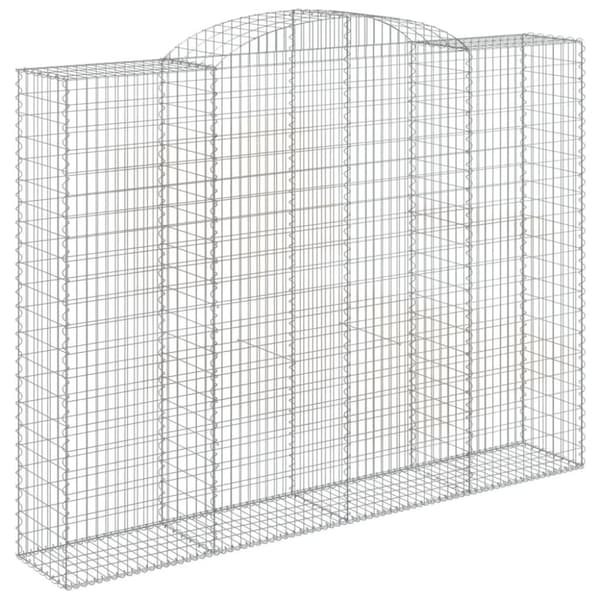 vidaXL Kaarevat kivikorit 7 kpl 300x50x220/240 cm galvanoitu rauta