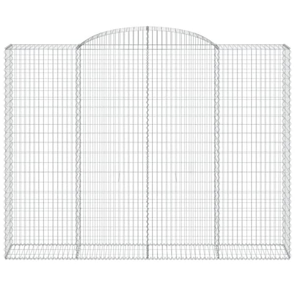 vidaXL Kaarevat kivikorit 7 kpl 300x50x220/240 cm galvanoitu rauta