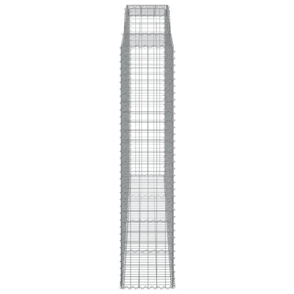 vidaXL Kaarevat kivikorit 7 kpl 300x50x220/240 cm galvanoitu rauta