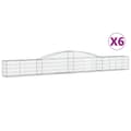 Pikkukuva 1 / 6: vidaXL Kaarevat kivikorit 6 kpl 400x30x40/60 cm galvanoitu rauta