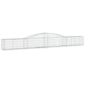 Miniatyrbilde 3 av 6: vidaXL Gabionkurver buede 3 stk 400x30x40/60 cm galvanisert jern