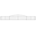 Miniatyrbilde 4 av 6: vidaXL Gabionkurver buede 3 stk 400x30x40/60 cm galvanisert jern