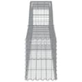 Miniatyrbilde 5 av 6: vidaXL Gabionkurver buede 3 stk 400x30x40/60 cm galvanisert jern