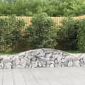 Miniatyrbilde 2 av 6: vidaXL Gabionkurver buede 6 stk 400x30x40/60 cm galvanisert jern