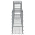 Miniatyrbilde 5 av 6: vidaXL Gabionkurver buede 4 stk 400x30x60/80 cm galvanisert jern