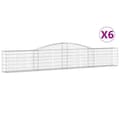 Pikkukuva 1 / 6: vidaXL Kaarevat kivikorit 6 kpl 400x30x60/80 cm galvanoitu rauta