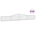 Pikkukuva 1 / 6: vidaXL Kaarevat kivikorit 10 kpl 400x30x40/60 cm galvanoitu rauta