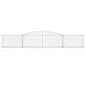Miniatyrbillede 4 af 6: vidaXL buede gabionkurve 20 stk. 400x30x60/80 cm galvaniseret jern