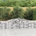 Miniatyrbillede 2 af 6: vidaXL buede gabionkurve 20 stk. 400x30x60/80 cm galvaniseret jern