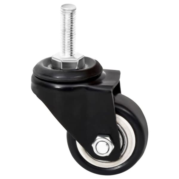 vidaXL hjul til plantekasse 4 stk. 8x3,5x8 cm jern sort