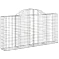 Miniatyrbilde 3 av 6: vidaXL Gabioner bågformade 40 st 200x30x100/120 cm galvaniserat järn
