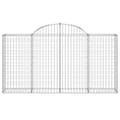 Miniatyrbilde 4 av 6: vidaXL Gabioner bågformade 40 st 200x30x100/120 cm galvaniserat järn