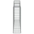 Miniatyrbilde 5 av 6: vidaXL Gabioner bågformade 40 st 200x30x100/120 cm galvaniserat järn