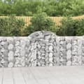 Miniatyrbilde 2 av 6: vidaXL Gabioner bågformade 40 st 200x30x100/120 cm galvaniserat järn