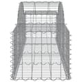 Miniatyrbilde 5 av 6: vidaXL Gabioner bågformade 20 st 200x50x40/60 cm galvaniserat järn