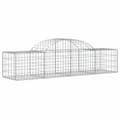 Miniatyrbilde 3 av 6: vidaXL Gabioner bågformade 25 st 200x50x40/60 cm galvaniserat järn
