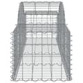 Miniatyrbilde 5 av 6: vidaXL Gabioner bågformade 25 st 200x50x40/60 cm galvaniserat järn