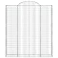 Pikkukuva 4 / 6: vidaXL Gabioner bågformade 6 st 200x30x220/240 cm galvaniserat järn