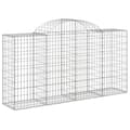 Miniatyrbillede 3 af 6: vidaXL buede gabionkurve 50 stk. 200x50x100/120 cm galvaniseret jern