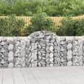 Miniatyrbillede 2 af 6: vidaXL buede gabionkurve 50 stk. 200x50x100/120 cm galvaniseret jern