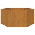 Pikkukuva 4 / 10: vidaXL Kukkalaatikko ruoste 90x90x45 cm Corten teräs