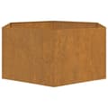 Pikkukuva 5 / 10: vidaXL Kukkalaatikko ruoste 90x90x45 cm Corten teräs