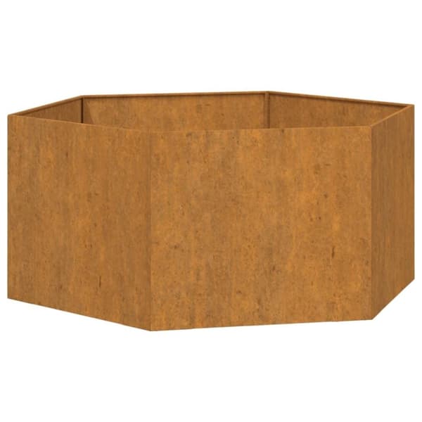 vidaXL Kukkalaatikko ruoste 90x90x45 cm Corten teräs