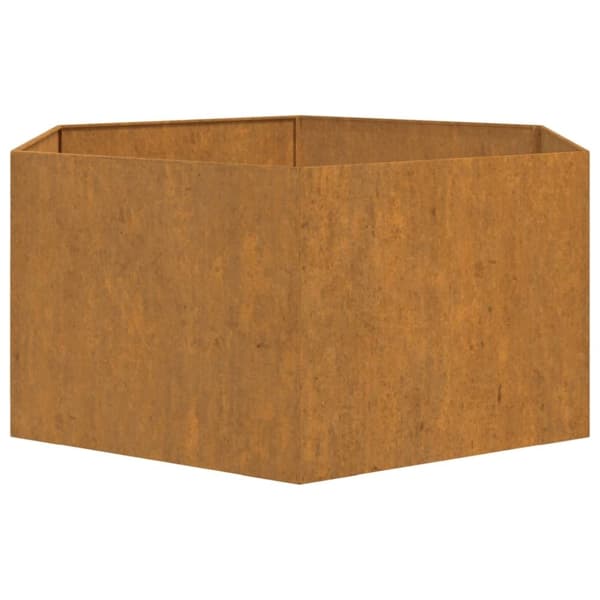 vidaXL Plantekasse rust 90x90x45 cm cortenstål