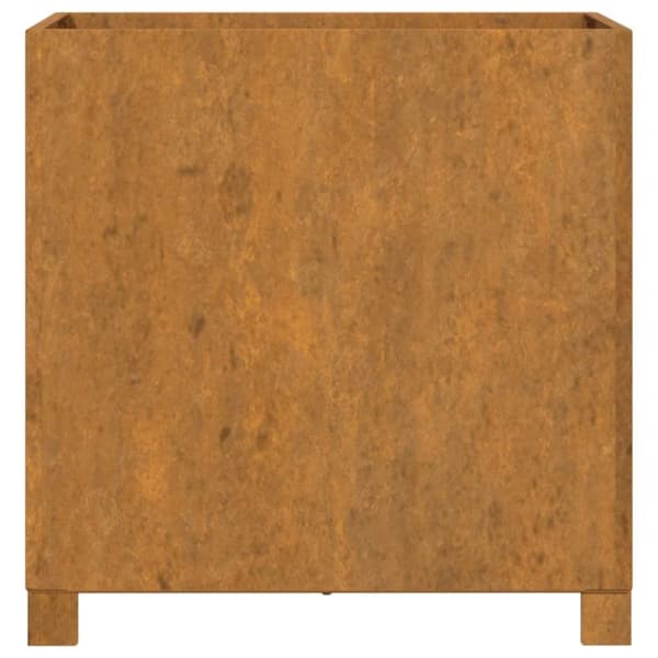 vidaXL Odlingslåda med ben 2 st rostfärgad 49x47x50 cm rosttrögt stål