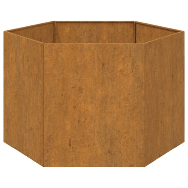 vidaXL Odlingslåda rostfärgad 60x60x45 cm rosttrögt stål