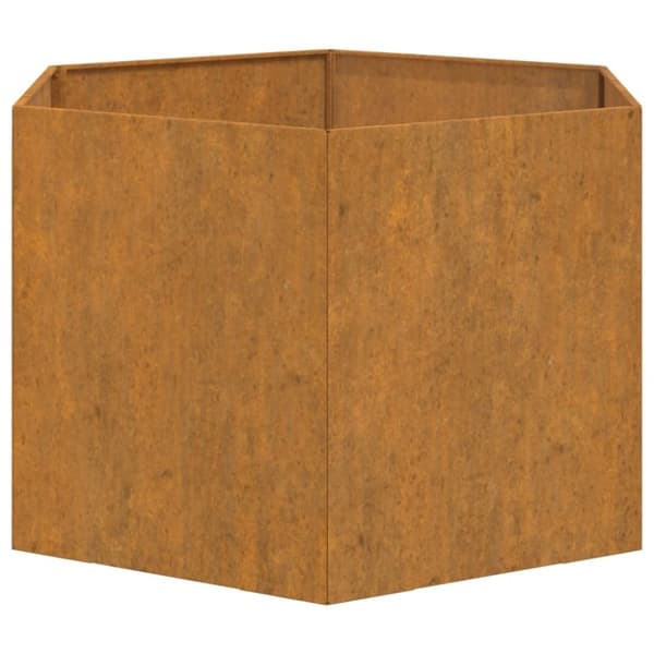 vidaXL Odlingslåda rostfärgad 60x60x45 cm rosttrögt stål