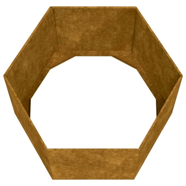 vidaXL Odlingslåda rostfärgad 60x60x45 cm rosttrögt stål