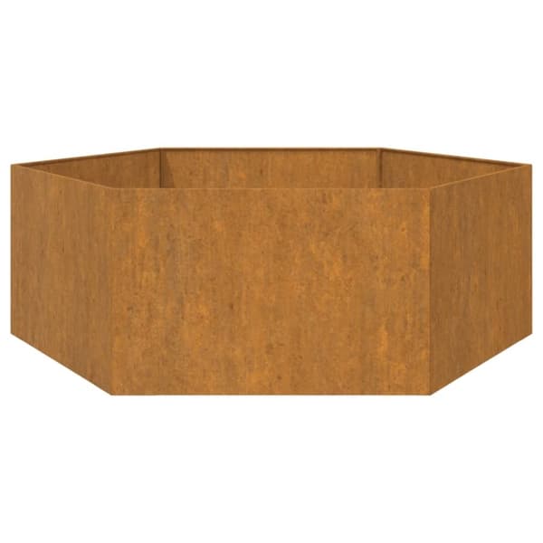 vidaXL Plantekasse rust 138x120x45 cm cortenstål