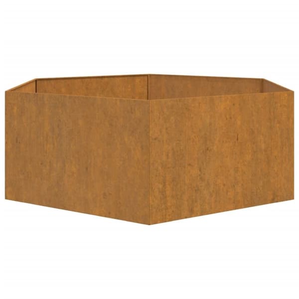 vidaXL Plantekasse rust 138x120x45 cm cortenstål