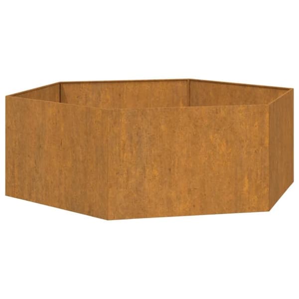 vidaXL Odlingslåda rostfärgad 138x120x45 cm rosttrögt stål