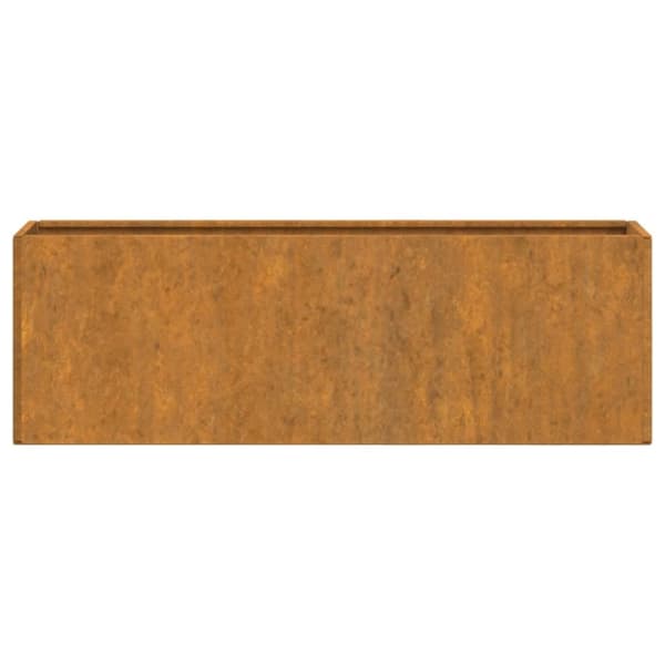 vidaXL Vegghengte plantekasser 2 stk rust 53x10x17 cm cortenstål