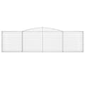 Miniatyrbillede 4 af 6: vidaXL buede gabionkurve 7 stk. 400x30x100/120 cm galvaniseret jern