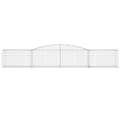 Miniatyrbilde 4 av 6: vidaXL Gabionkurver buede 25 stk 400x50x60/80 cm galvanisert jern