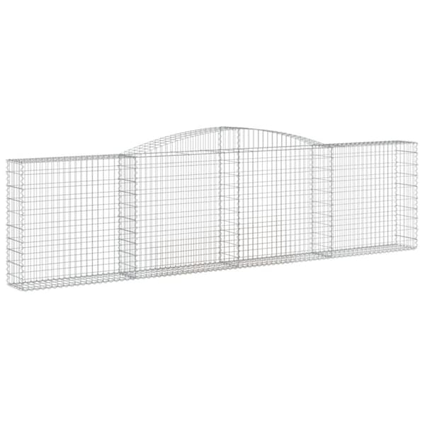 vidaXL Kaarevat kivikorit 9 kpl 400x30x100/120 cm galvanoitu rauta