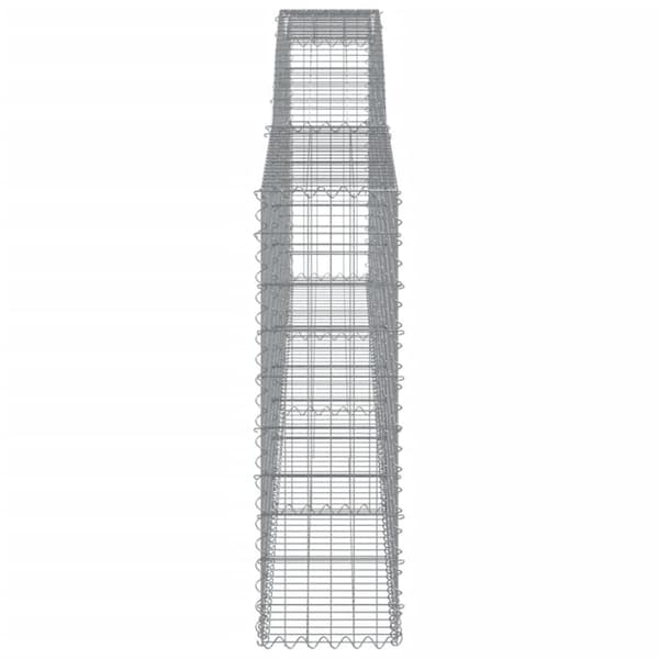 vidaXL Kaarevat kivikorit 9 kpl 400x30x100/120 cm galvanoitu rauta