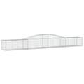 Miniatyrbillede 3 af 6: vidaXL buede gabionkurve 2 stk. 400x50x40/60 cm galvaniseret jern