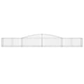 Miniatyrbillede 4 af 6: vidaXL buede gabionkurve 2 stk. 400x50x40/60 cm galvaniseret jern
