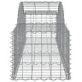 Miniatyrbilde 5 av 6: vidaXL Gabionkurver buede 9 stk 200x50x40/60 cm galvanisert jern